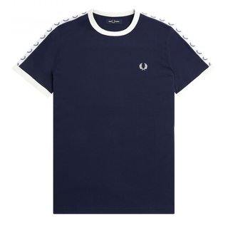 Fred Perry - Taped Ringer T-Shirt M4620 carbon blue 266 L