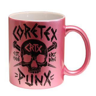 Coretex - Punx Logo Ceramic Mug pink metallic